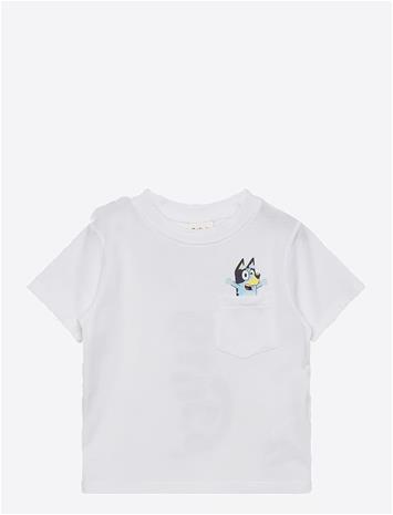 Bluey Tshirt - White - 116