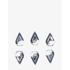 DEPEND COSMETIC Rhinestones Droppe Genomskinliga 10 Pcs - CLEAR - One Size