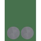 NOBLE HOUSE Place Mat Vilma 2P, Dark Grey Ø38 Cm 2 Pc/Pack - D.GREY - 38X38 cm x 1