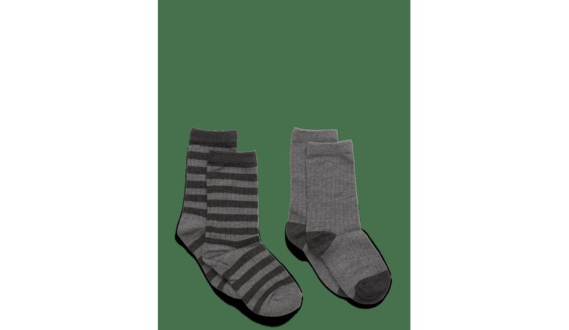 MANGO 2 Pack Patterned Socks - MEDIUM GREY - S – kuva 1/4
