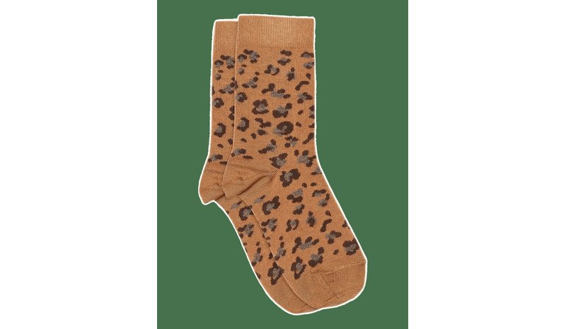 MELTON Leopard Socks - BISCUIT - 27/30 – kuva 1/2