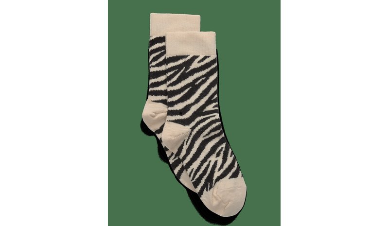 MELTON Zebra Socks - SHORTBREAD - 23/26 – kuva 1/2
