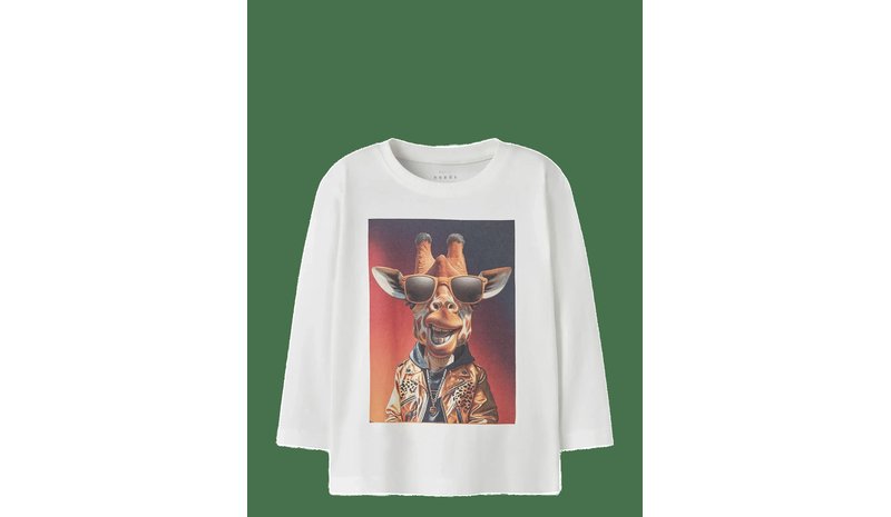 NAME IT Nmmvoto Ls Nreg Top - CLOUD DANCER - 110 – kuva 1/2