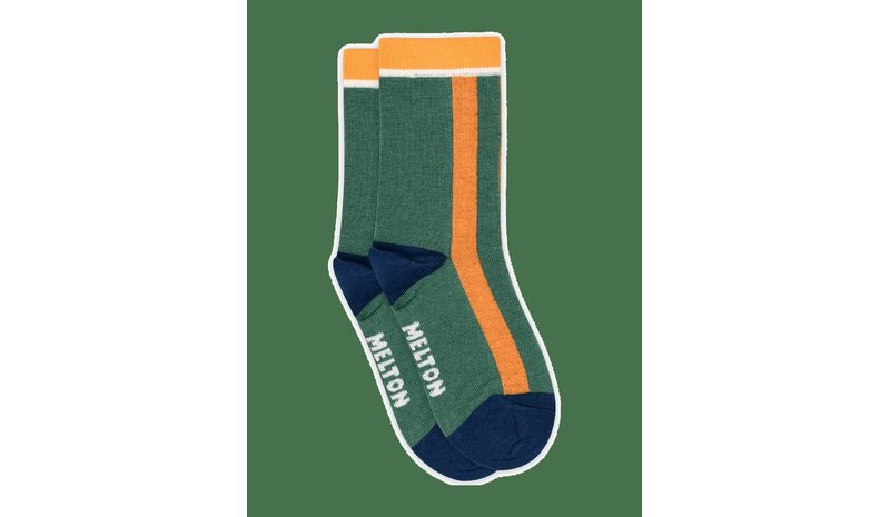 MELTON Block Stripe Socks - JASPER - 31/34 – kuva 1/2