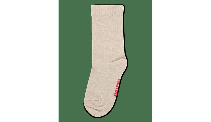 MELTON Disco Socks - LIGHT BEIGE MELANGE - 31/34 – kuva 1/2
