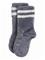 MINI RODINI Stripe Fluffy 1-Pack Socks - GREY - 28/31 – kuva 1