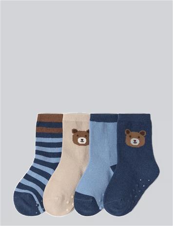 LINDEX 4-Pack Ankle Socks - DARK BLUE - 19/21 – kuva 1/2