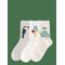 LINDEX 3-Pack Socks - LIGHT DUSTY WHITE - 22/24 – kuva 1