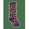 MELTON Leopard Knee Socks - DARK PURPLE - 35/39 – kuva 1