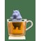 WINKEE Hippo Tea Infuser - GREY - H6 cm – kuva 1