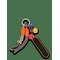 MANGO Multi-Charms Keyring - ORANGE - One Size – kuva 1