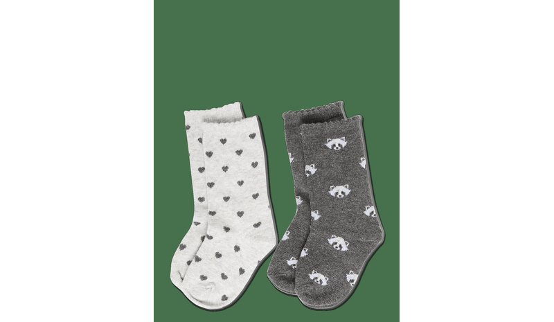 MANGO 2 Pack Printed Socks - DARK GREY - 94 – kuva 1/2