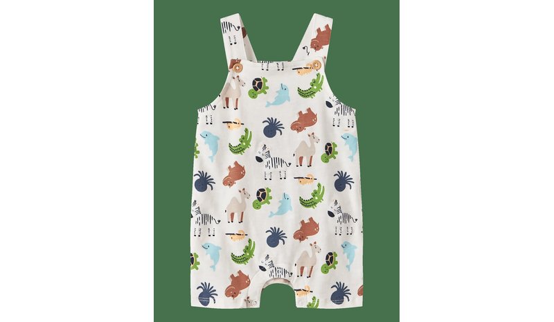 NAME IT Nbmfari Shorts Overall - CLOUD DANCER - 56 – kuva 1/2