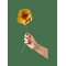 STUDIO ABOUT Paper Flower - OCHRE - One Size – kuva 1