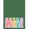 OOLY Highlighter 5 Pcs - Pastel - MULTI - One Size – kuva 1
