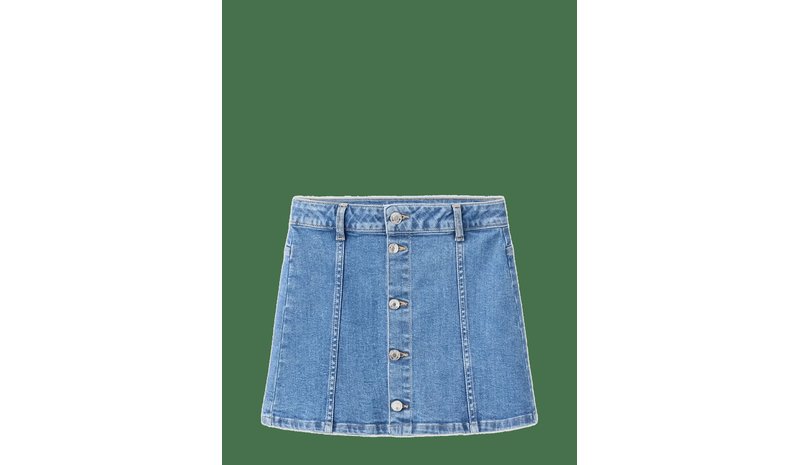 MANGO Denim Short Skirt - OPEN BLUE - 116