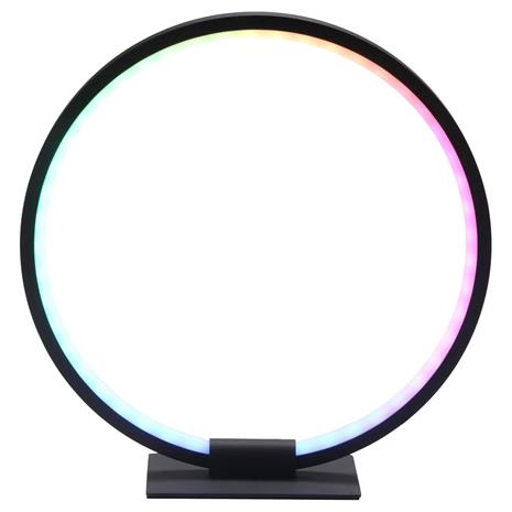 Pöytävalaisin Neon Ring RGB väritehosteilla, 27 cm