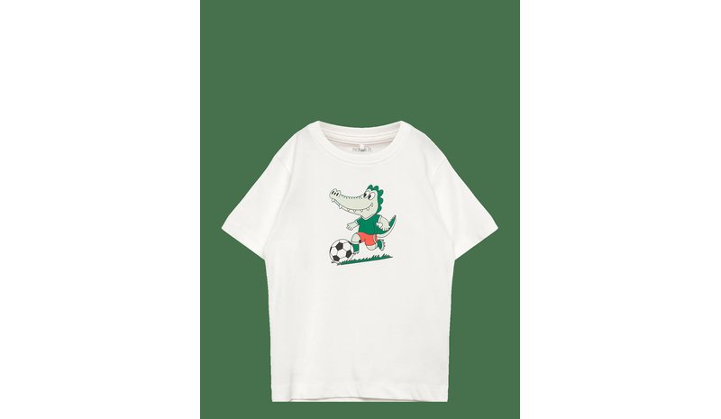 NAME IT Nmmhenri Ss Nreg Top - CLOUD DANCER - 98 – kuva 1/2