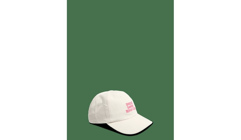 MANGO Embroidered Cotton Cap - LIGHT BEIGE - 56