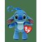 TY Stitch - Alien Floppy Clip - BLUE - 9.5 cm – kuva 1