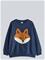LINDEX Sweatshirt With Brushed Inside - DARK BLUE - 116 – kuva 2