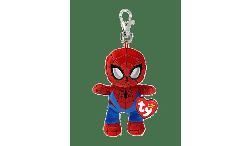 TY Spiderman - Floppy Clip - RED - 9 cm – kuva 1/2