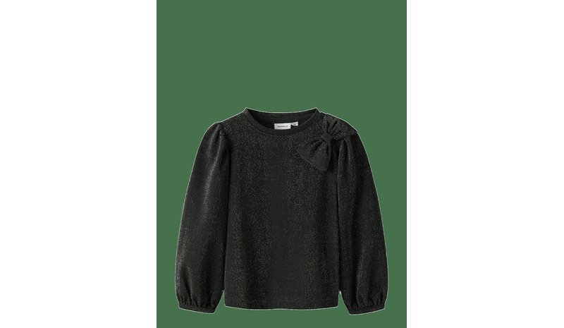 NAME IT Nmfroisin Ls Top - BLACK - 86 – kuva 1/2