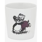 METTE DITMER Rasmus Klump Mug - BLACK/RED PRINT - 20 CL