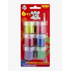 SENSE Glitterfärg 6-P, Blister - RED - One Size