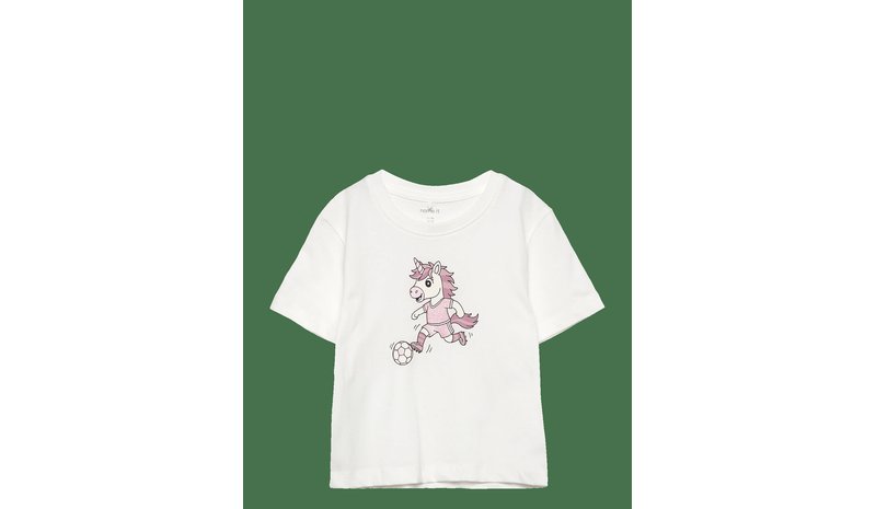 NAME IT Nmfhenrina Ss Nreg Top - CLOUD DANCER - 110 – kuva 1/2
