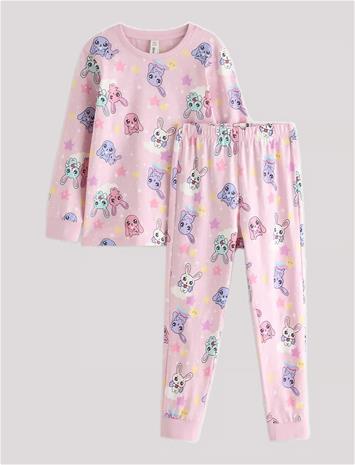 LINDEX Pyjama Set - LIGHT PINK - 92