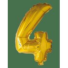JOKER Foil Balloon Number 4 Gold 86 Cm - GOLD - 86 cm