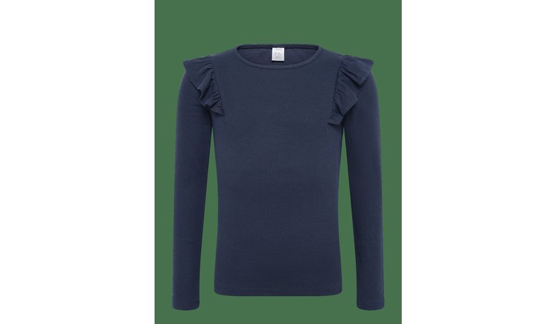 LINDEX Long-Sleeved Top - DARK BLUE - 128