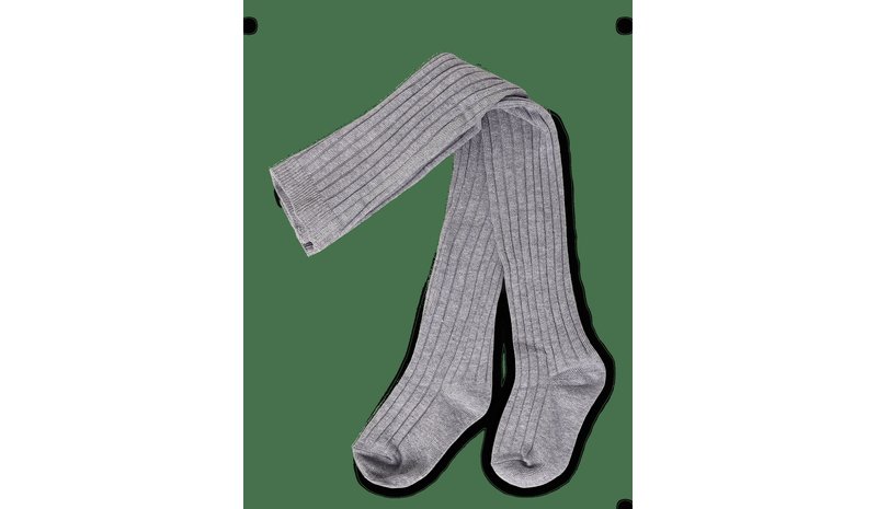 MANGO Ribbed Knit Tights - MEDIUM GREY - 98 – kuva 1/2