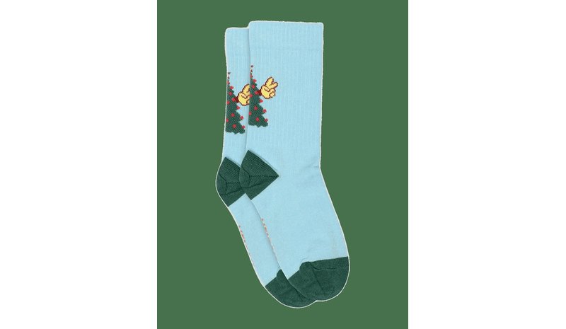 MELTON Tree Peace Socks - SKY BLUE - 23/26 – kuva 1/2
