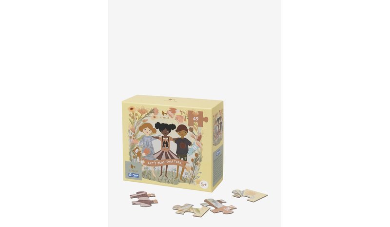 FABELAB Puzzle 49Pcs - Let's Play Together - MULTI COLOUR - 30X30 cm – kuva 1/2