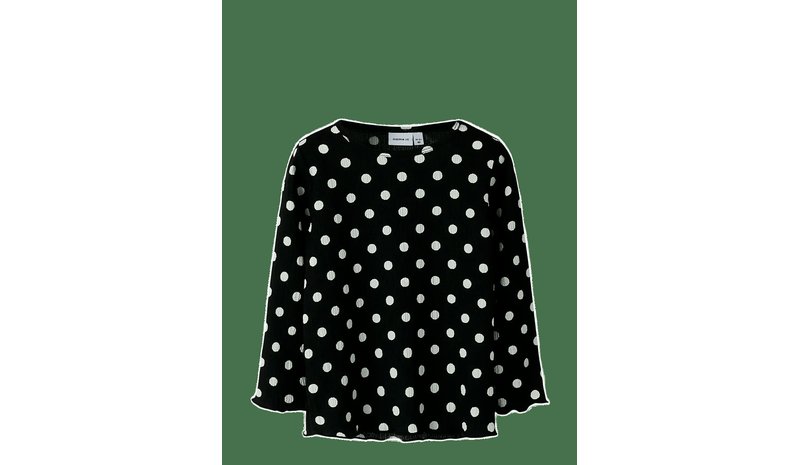 NAME IT Nmfsallie Ls Top - BLACK - 98 – kuva 1/2