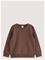LINDEX Sweatshirt With Brushed Inside - DARK BROWN - 122 – kuva 1