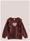 LINDEX Sweatshirt With Brushed Inside - DARK BROWN - 122 – kuva 2