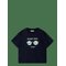 MANGO Printed Cotton-Blend T-Shirt - NAVY - 92 – kuva 1