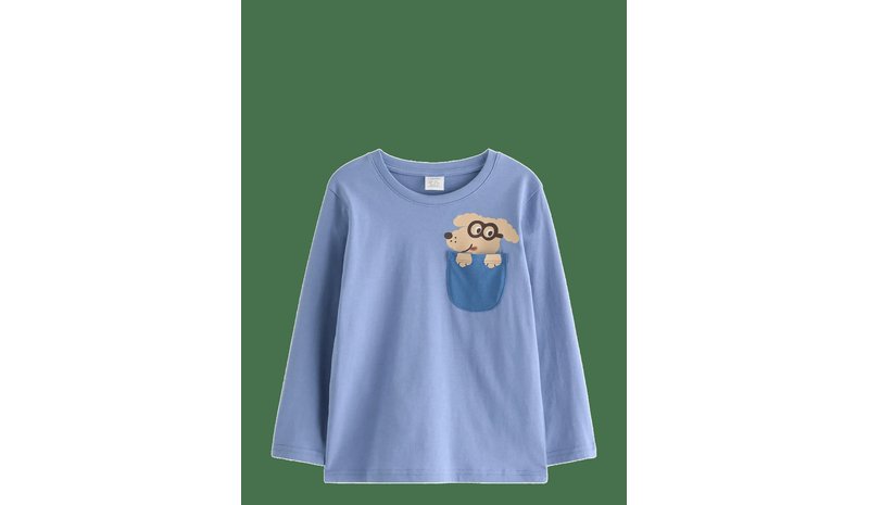 LINDEX Long-Sleeved Top - BLUE - 92 – kuva 1/4