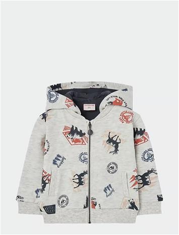 BOBOLI Fleece Jacket Printed - PRINT - 104