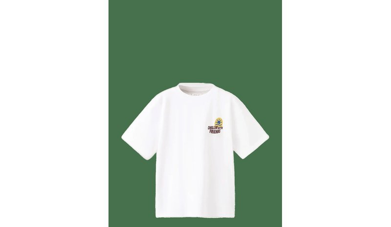 MANGO Printed Cotton-Blend T-Shirt - WHITE - 128 – kuva 2/4
