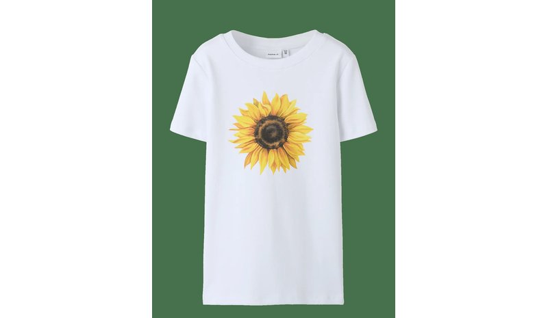 NAME IT Nkffreyaa Ss Top - CLOUD DANCER - 134-140 – kuva 1/2