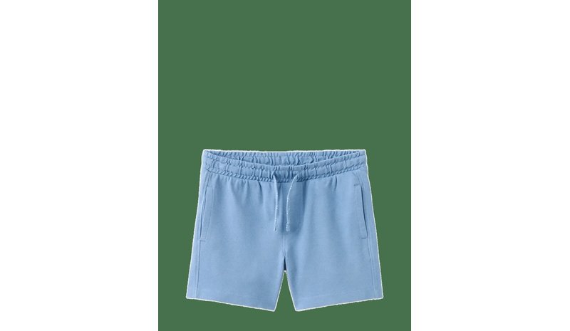 MANGO Cotton Shorts With Drawstring - MEDIUM BLUE - 116 – kuva 1/4