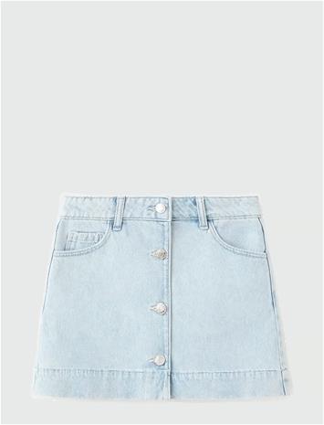 MANGO Denim Skirt With Buttons - OPEN BLUE - 152 – kuva 1/4