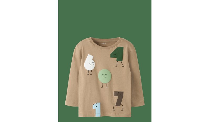 NAME IT Nmmolaf Ls Nreg Top - DUNE - 86 – kuva 1/2