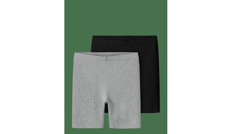 NAME IT Nkfvivian 2P Solid Short Legging Noos - BLACK - 98-104