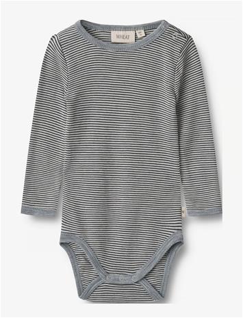 WHEAT Wool Body L/S Lucca - NAVY STRIPE - 62 – kuva 1/4
