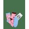 BLUEY Socks - PINK - 31/34 – kuva 1